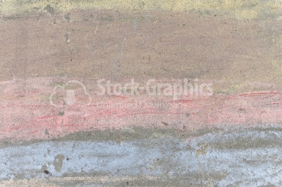 Colored chalk on dark wall
