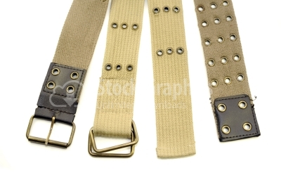 2 old fashion belts 