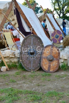 Ancient warrior shields