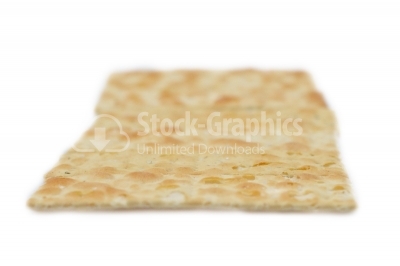 Biscuit on white background