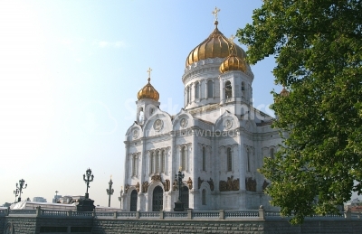 Christ the Savior Cathedral in Rusia- Stock Image