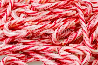 Close-up of Candy Cane Background