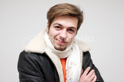 Fashion handsome young man smiling 
