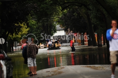 Flooded street 