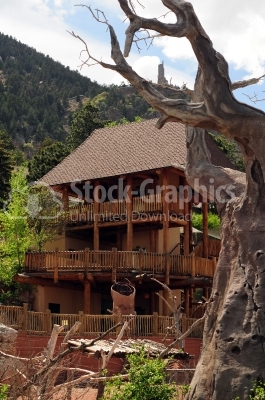 Old wooden House at mountain