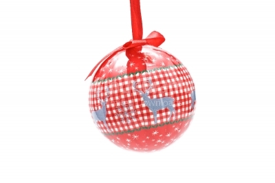 Red christmas tree bauble