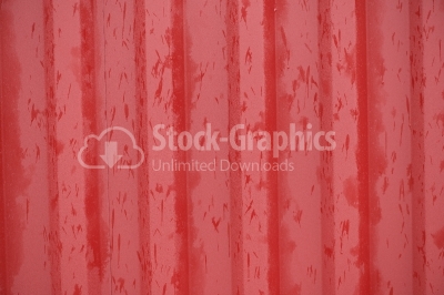 Red vintage orrugated steel sheet