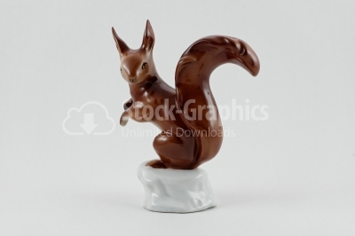 Squirrel decoration - Stock Image