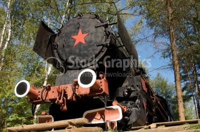 Steam engine train - Stock Image