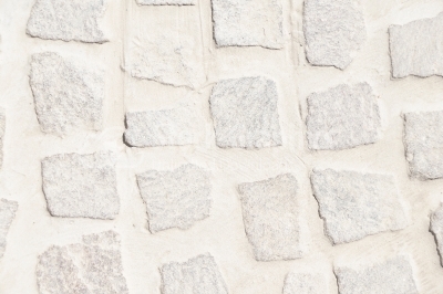Tiles textures: white stone mosaic