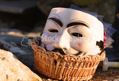 White carnaval mask