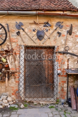 Wooden old doors from ancient times