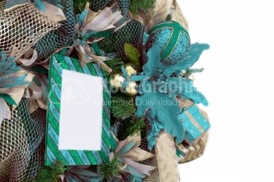 Wreath with photo frame