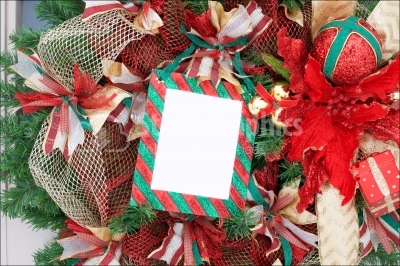 Wreath with place for text