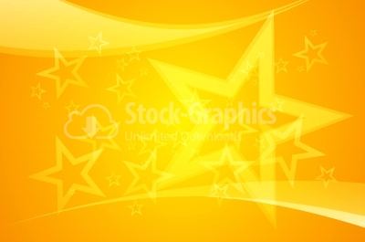 Yellow and oramge background with stars