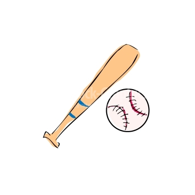 baseball bat and ball