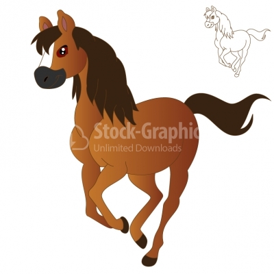 Beautiful horse - Illustration