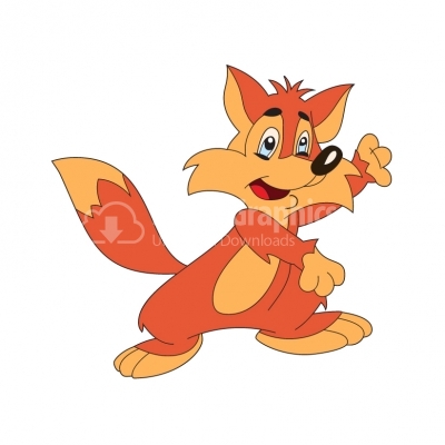 Cartoon fox - Illustration