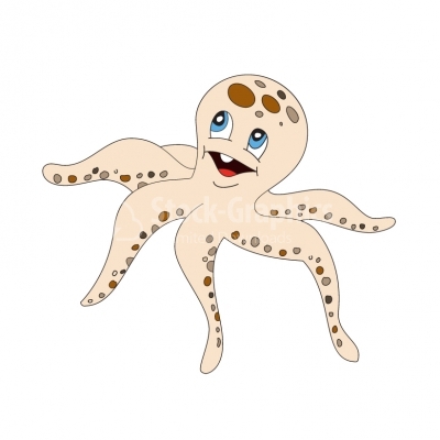 Cute octopus - Illustration