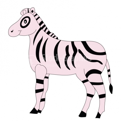 Cute zebra - Illustration