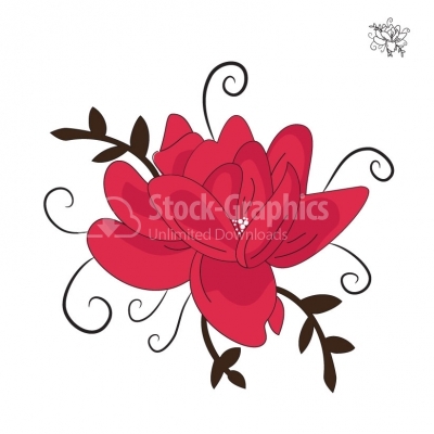 Decorative flower - Illustration