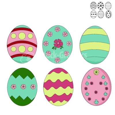 Easter Eggs - Illustration