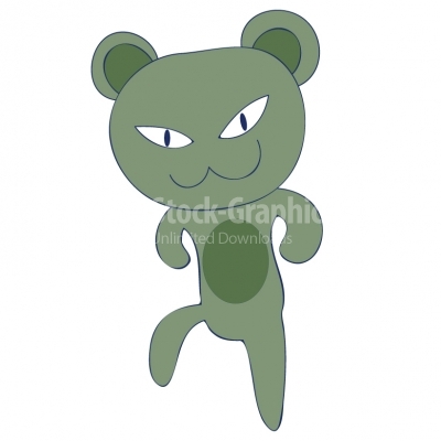 Green Angry Cat 