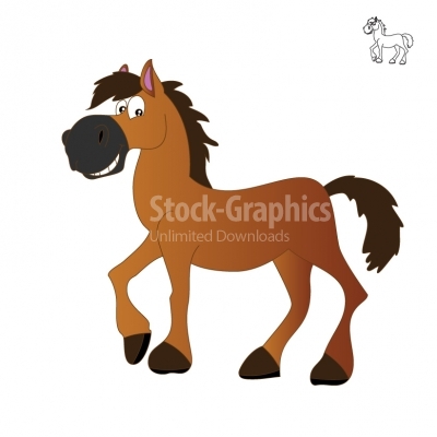 Happy horse - Illustration