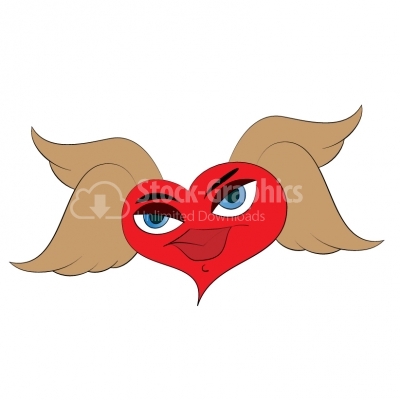 Lady Valentine angel cartoon