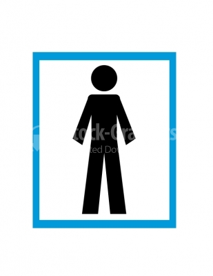 Man symbol for WC