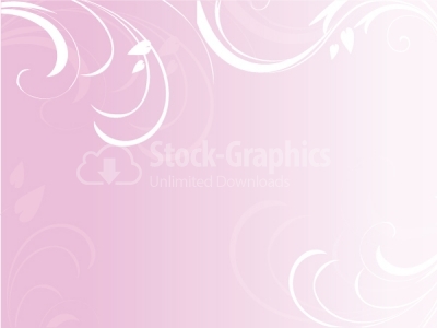 Pink floral vector background