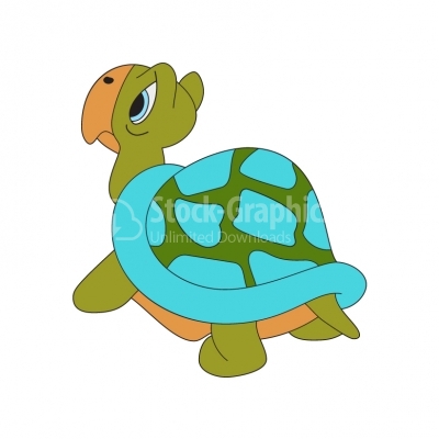 Sad turtle - Illustration
