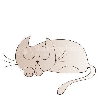 Sleepy Kitty - Illustration