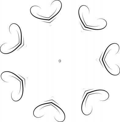 Swirls floral vectors