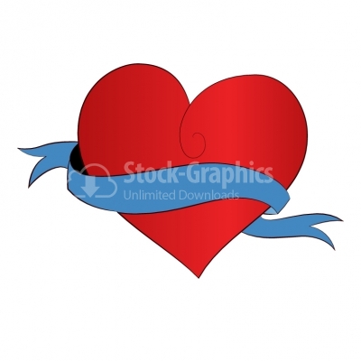 Valentine heart shield - Illustration
