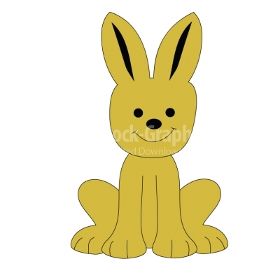 Vector cartoon rabbit 