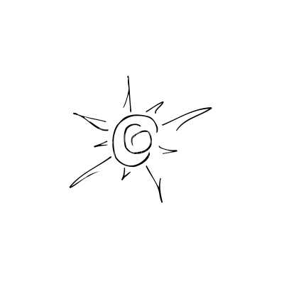 Vector illustration of the sun