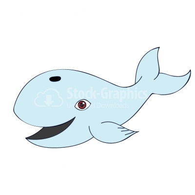 Whale Cartoon - Illustration