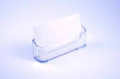 Adhesive note in plastic box
