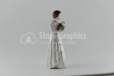 Antique female porcelain figurine image