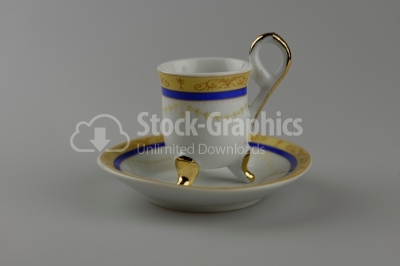 Antique Tea Cup - Stock Image