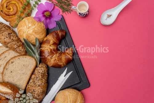 Background of bread 