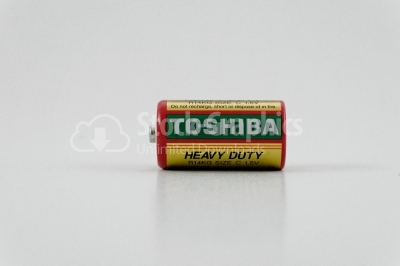Battery on horizontal - Stock Image