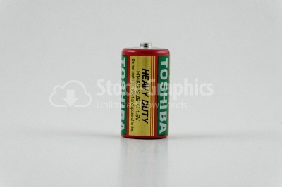 Battery on vertical - Stock Image
