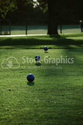 Beautiful golf park - Stock Image