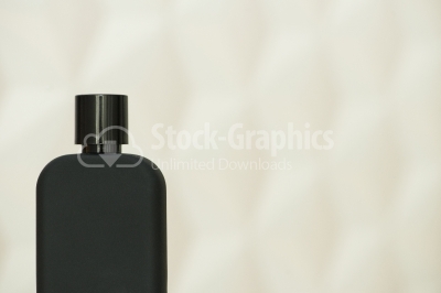 Black blank parfume bottle