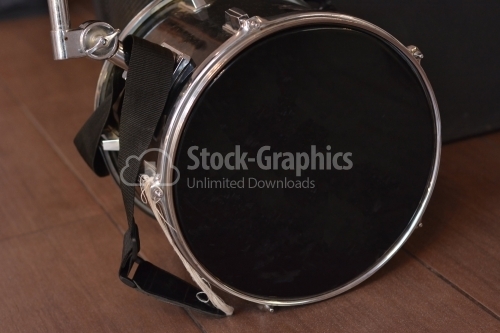 Black drum on the floor