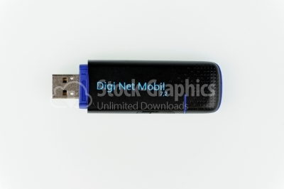 Black Internet  USB dongle - Stock Image