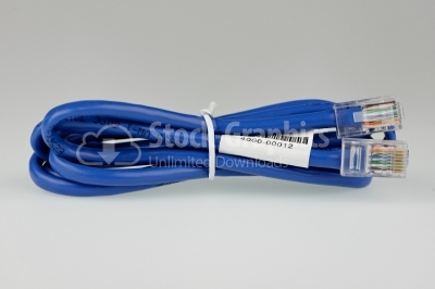 Blue network cable