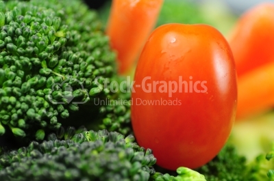 Broccoli and tomato